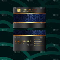 现代几何名片与几何图案
