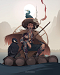 Cormorant fisherman, Mona Finden : My participation for this month CDC - Cormorant fisherman!
This retired yakuza member finally found some peace in fishing.