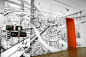 HUB CITY : I created a wall painting at Paris Airports headquarters for their innovation lab. I discovered and fully immersed myself in this new world to create a vision of the airport of the future.The future is no longer about creating a city in the air