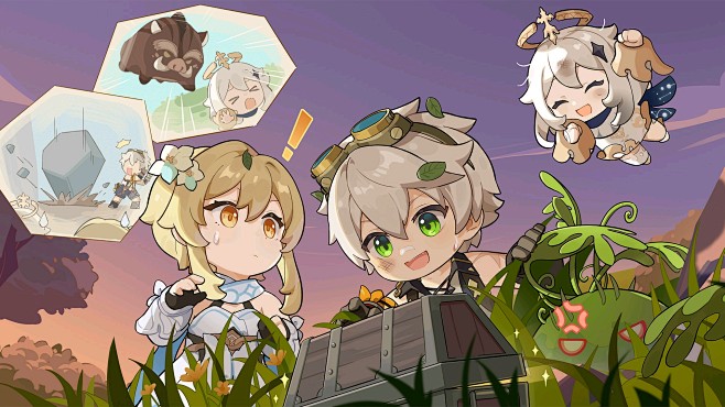 【原神】Q版生日贺图汇总˙其二/持续更新(更至琴2023.03.14) - 哔哩哔哩