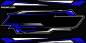 Outline and painted racing logo Isolated in black background for tshirt design