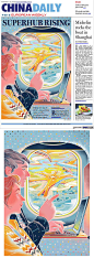 中国日报china daily欧洲版20181207期封面插画图片-手绘插画下载-九图素材网