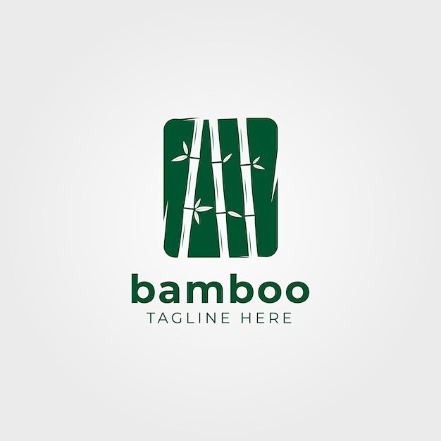 竹子标志logo矢量图设计素材