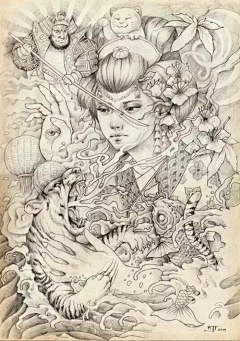 Myhead采集到纹身