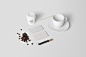 21款小清新日系餐饮咖啡企业品牌包装样机VI贴图效果图PSD设计素材 - 素材喵