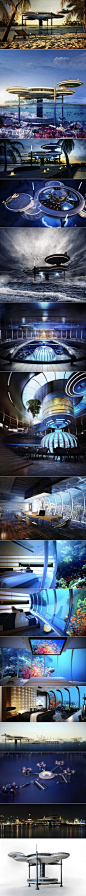 由来自波兰与瑞士的两家建筑事务所联手设计的迪拜海底宾馆