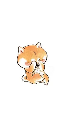 精选柴犬可爱手绘卡通高清图片手机壁纸