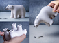 Polar Bear / Brown Bear Tape Dispenser : This Polar Bear / Brown Bear is ready to get the job done! Always ready to clip any of your important documents or tape anything that needs to be taped up. He's willing to hold your clips in his mouth for safe keep