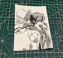 灰白•名侦探柯南/魔术快斗•黑羽快斗/怪盗基德•水彩小卡
树枝的散兵•残夜x暗鸦，临摹