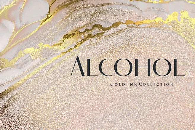 Alcohol Ink Gold Col...