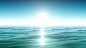 大海和阳光。蓝天。循环动画。  1080