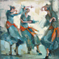 艺术家雷娜塔的丙烯画舞蹈弗拉门戈，探戈欣赏 - 临翔寒秋 - 临翔寒秋