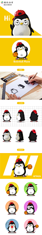 企鹅吉祥物设计卡通形象设计微信表情包gif茁茁猫设计平面IP形象茁茁猫吉祥物设计 - 原创作品 -  