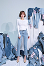 -5KG Hobbit JEANS 小个子系列牛仔裤 vol.103 : COMMENT        키작녀들의 필수템 호빗진!     츄멤님들의 마음을 사로잡을 트렌디한 진  DETAIL    키작녀들에게 딱! 맞는 기장감    밑단이 부츠컷으로 트렌디함까지 챙겨줘요    적당한 워싱감으로 슬림함까지!    하이웨스트 디자인으로 허리를 잘록하게!   FABRIC     