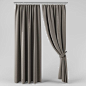 a curtain with a curtain 3d model max obj fbx mtl 1