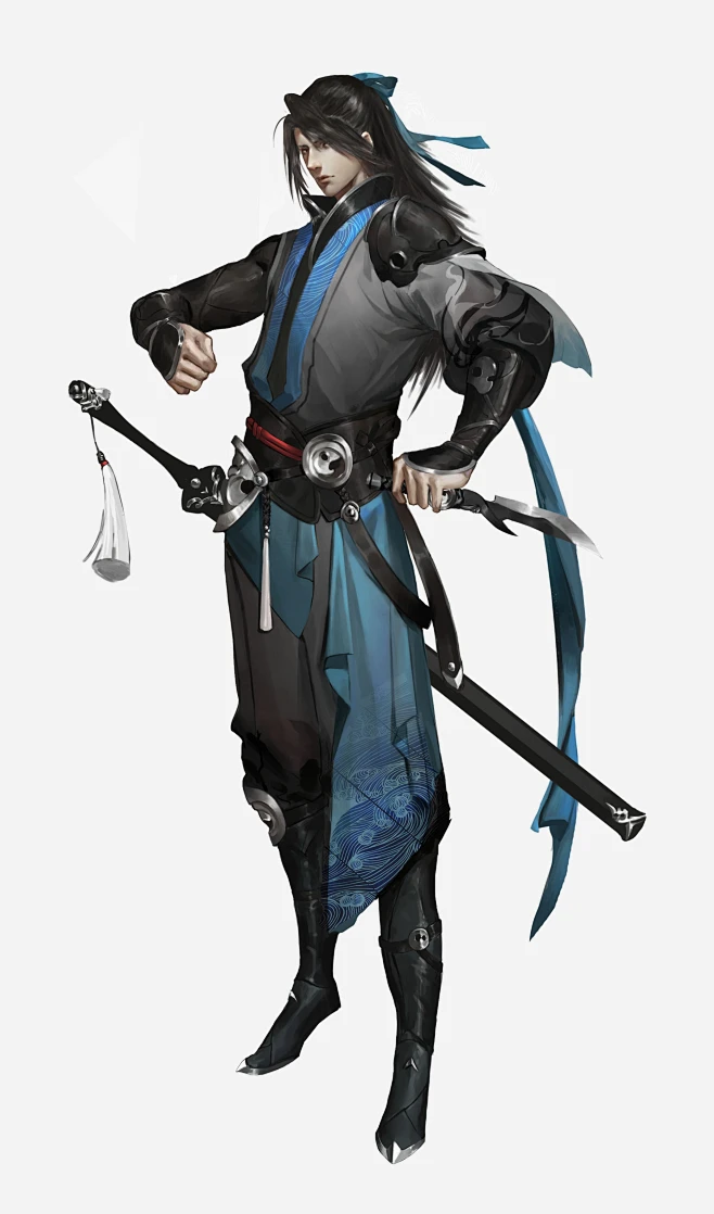 古风设定-侠客+刺客, Dujuan Sun : 被我自己淘汰的一张图，o(╥﹏╥)o...细化了两天忽然发现风格不对，利用最后两天时间重新画 ...