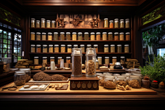 名医堂中医药房摄影图