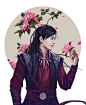 李易峰2014《古剑奇谭》饰百里屠苏。
有花堪折直须折，莫待无花空折枝。