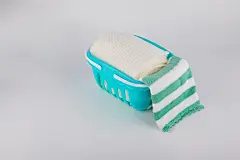 浴室清洁毛巾清洁洗浴洗护用品摄影图