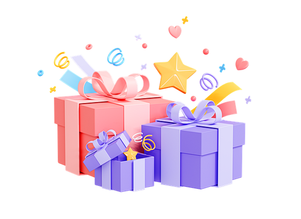 Birthday Gifts 3D Ic...