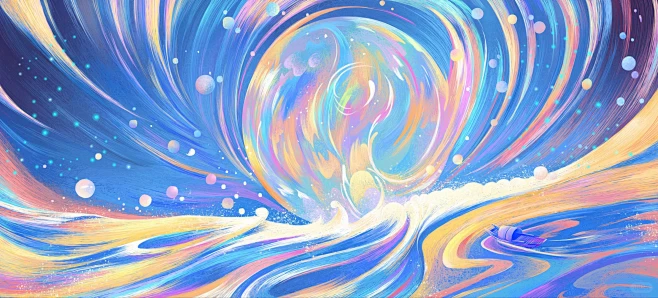 线圈插画—探索宇宙 - 小红书