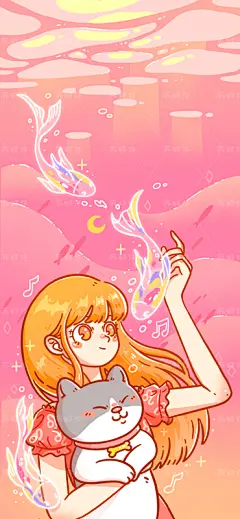 愿你八月有幸事插画商业插画苏虾仔 - 原创作品 -  -11