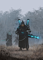 1920 - dark infantry, Jakub Rozalski : concept art of some tesla experimental unit from my 1920+ series and ‘Scythe’ game, , cheers!