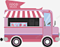 粉色的快餐车矢量图高清素材 设计图片 页面网页 平面电商 创意素材 png素材