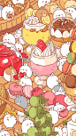 ♡ Be Positive ♡ : MOLANG WALLPAPERS I think this was Naver (Molang’s blog or something)