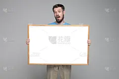白色,布告栏,惊奇,男人,空的,寄宿学校,贺卡,留白,男商人