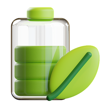 电池环保节能绿草