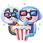 Google Allo - Stickers - Alex & Cosmo : This is an animated sticker pack for Google's messaging app -Google Allo.