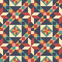 矢量图 ai 满身图案 几何 矩形 菱形 拼接 绗缝 家纺 插画师 MaskaRad 俄罗斯联邦 被子 靠垫