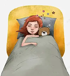 欧美风睡眠的儿童高清素材 儿童插画 欧美儿童插画 欧美风故事插画 元素 免抠png 设计图片 免费下载 页面网页 平面电商 创意素材