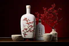酒水陶瓷酒瓶白酒图片摄影图