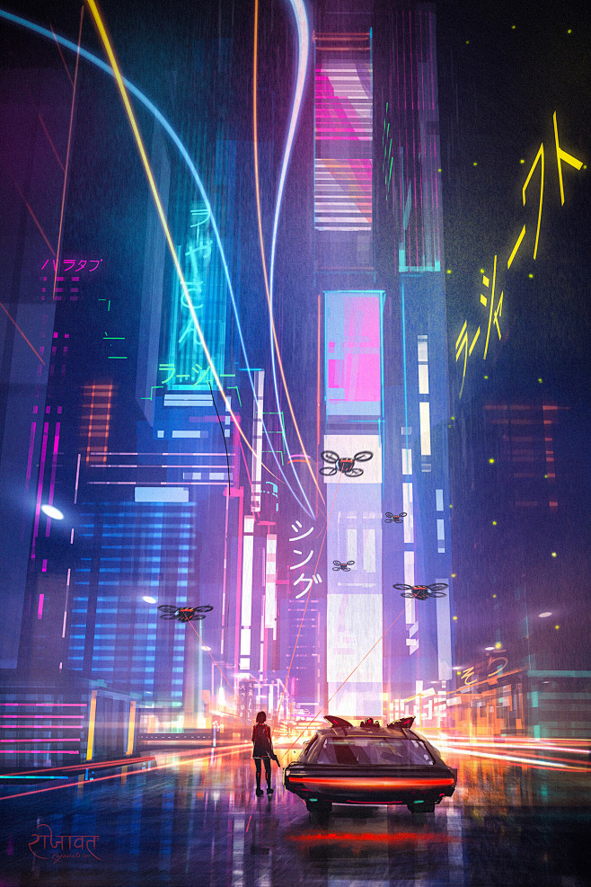 每日草图-赛博朋克2077