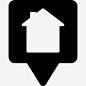 房子的位置图标免抠素材 图上 设计图片 免费下载 页面网页 平面电商 创意素材 png素材