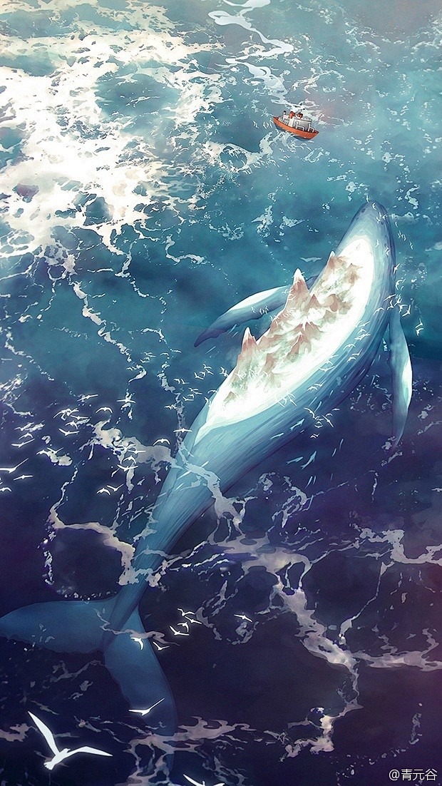 化身孤岛的鲸 来自青元谷 - 微博