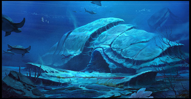 Underwater Temple by...