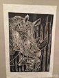 儿童版画作品分享。 ​