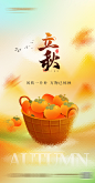 二十四节气立秋节气海报