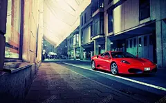 红色跑车壁纸高清素材 壁纸 红色 跑车 背景 设计图片 免费下载