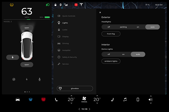 Tesla-Model-3特斯拉UI界面...