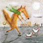 绘本插画超话 神奇的动物世界每天都会上演怎样的故事呢？works by Julia Schigal
#手绘# #儿童插画# ​​​​