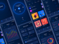 Sleep APP ios record data color app blue design sleep