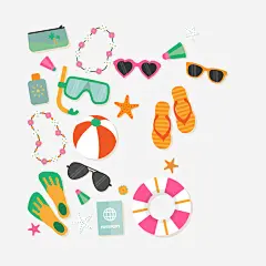 度假元素矢量图高清素材 求生圈 高清 矢量图 免抠png 设计图片 免费下载