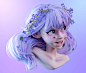 Lilac girl, SHIN MIN JEONG : Lilac girl by SHIN MIN JEONG on ArtStation.