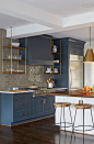 Yet another kitchen that makes me rethink my wishes -- a stainless steel exposed fridge and standalone range top were all "no" for me, but this one's great.: 