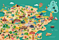 威海手绘地图 - 视觉中国设计师社区