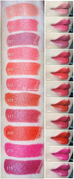 纪梵希小羊皮Givenchy Le Rouge唇膏系列其中曾发售的11支限量外壳试色共十一色：102/202/207/303/304/320/308/311/306/205/315。因为首页被欢乐颂刷屏安利之后看了几集发现樊胜美那个角色里面用的就是小羊皮所以萌发了每个颜色的描述当中用剧集里的角色图片来做更清楚的详解的功课想法。每一支限量壳都...展开全文c